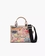 The Punk Scribble Canvas Small Tote Bag beige multi